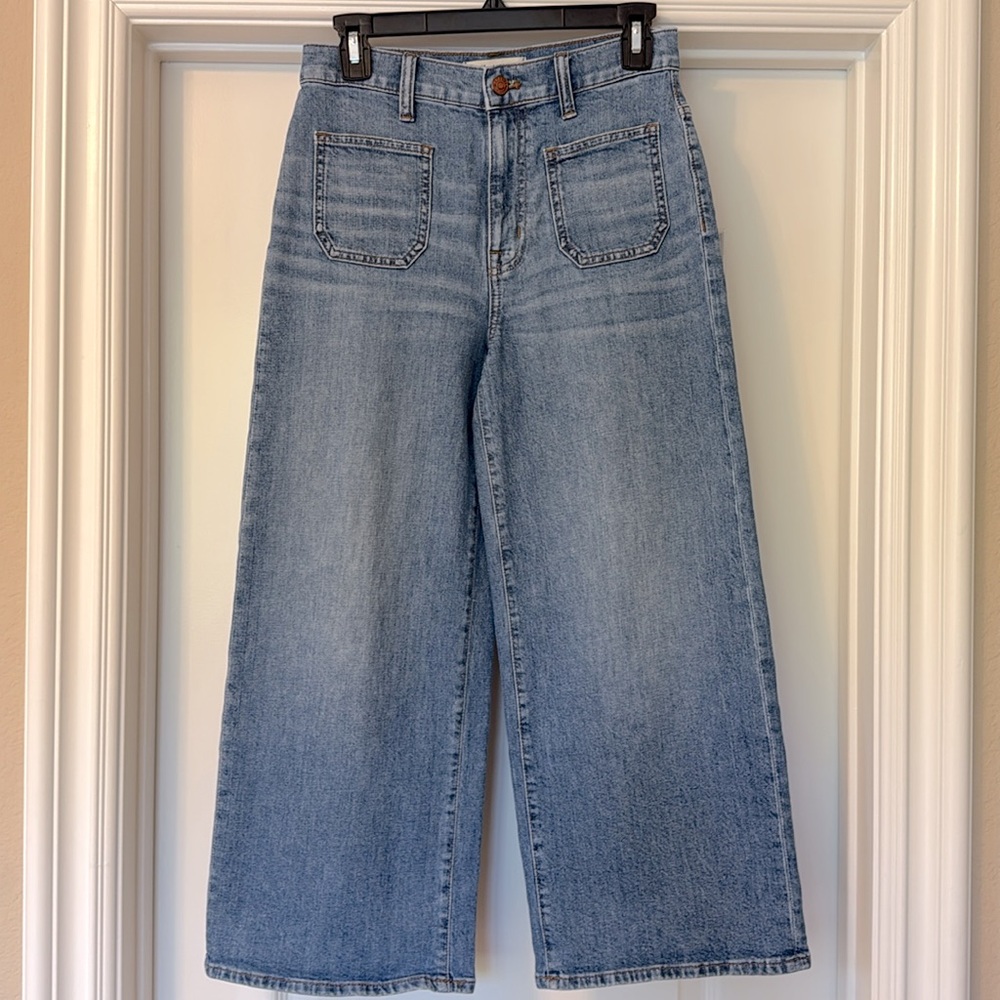 NWOT Madewell Wide-Leg Crop Jeans